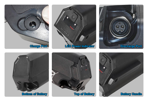 48V Reention Dorado Fietsaccu | Voor NCM Moscow/Aspen, DeHawk, Fitifito | 13Ah, 14.5Ah, 17.5Ah