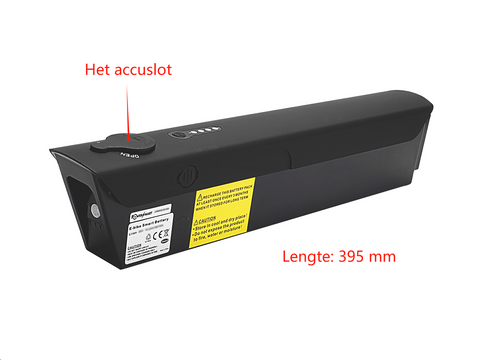 Protanium In-Frame Fietsaccu 36V 10.5Ah Kort (395mm) | Diavelo & Saxonette