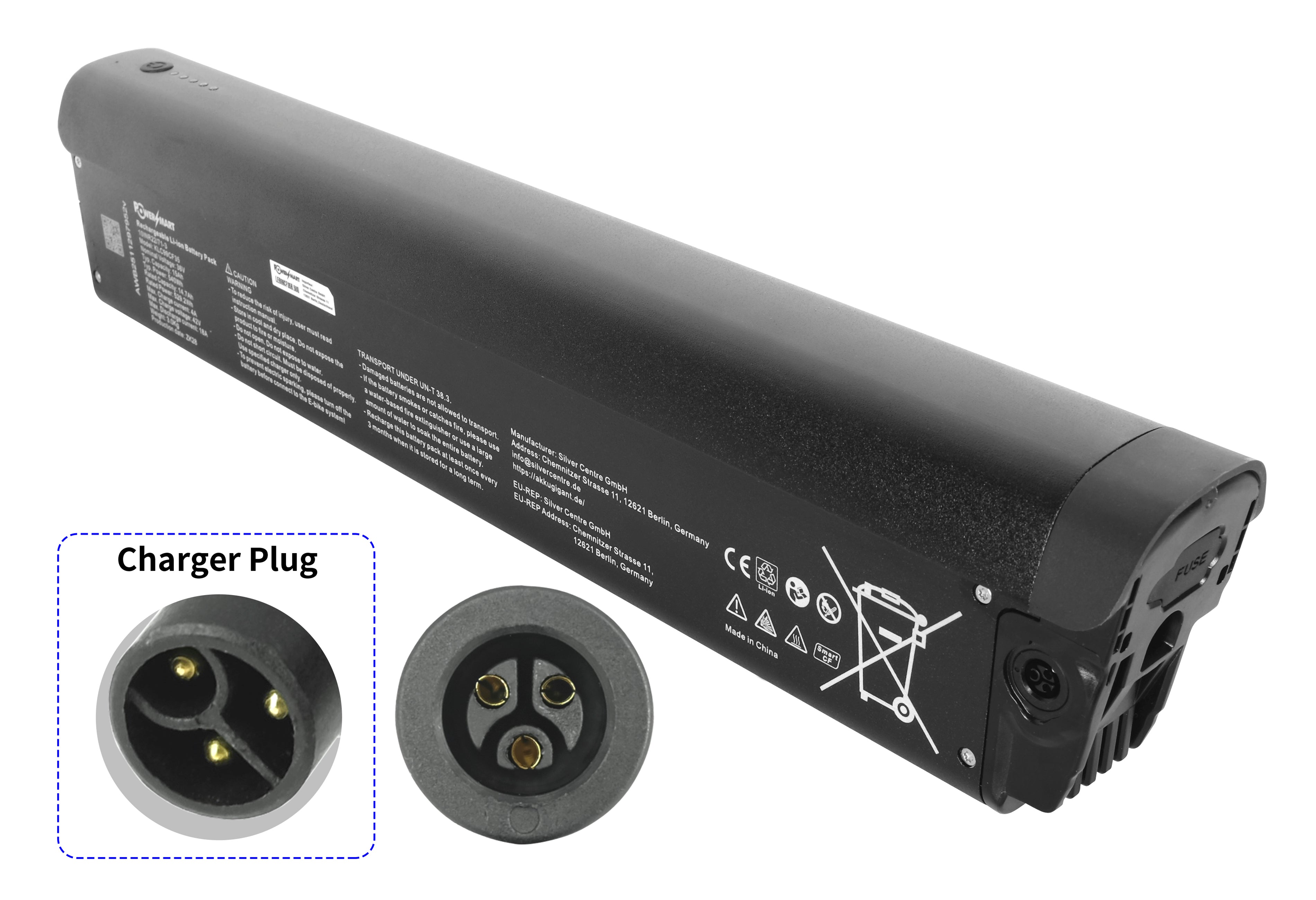 QonQer E-Bike Accu 36V 15Ah (540Wh) voor Sports & Comfort | Samsung Cellen | Compatibel met QWIC