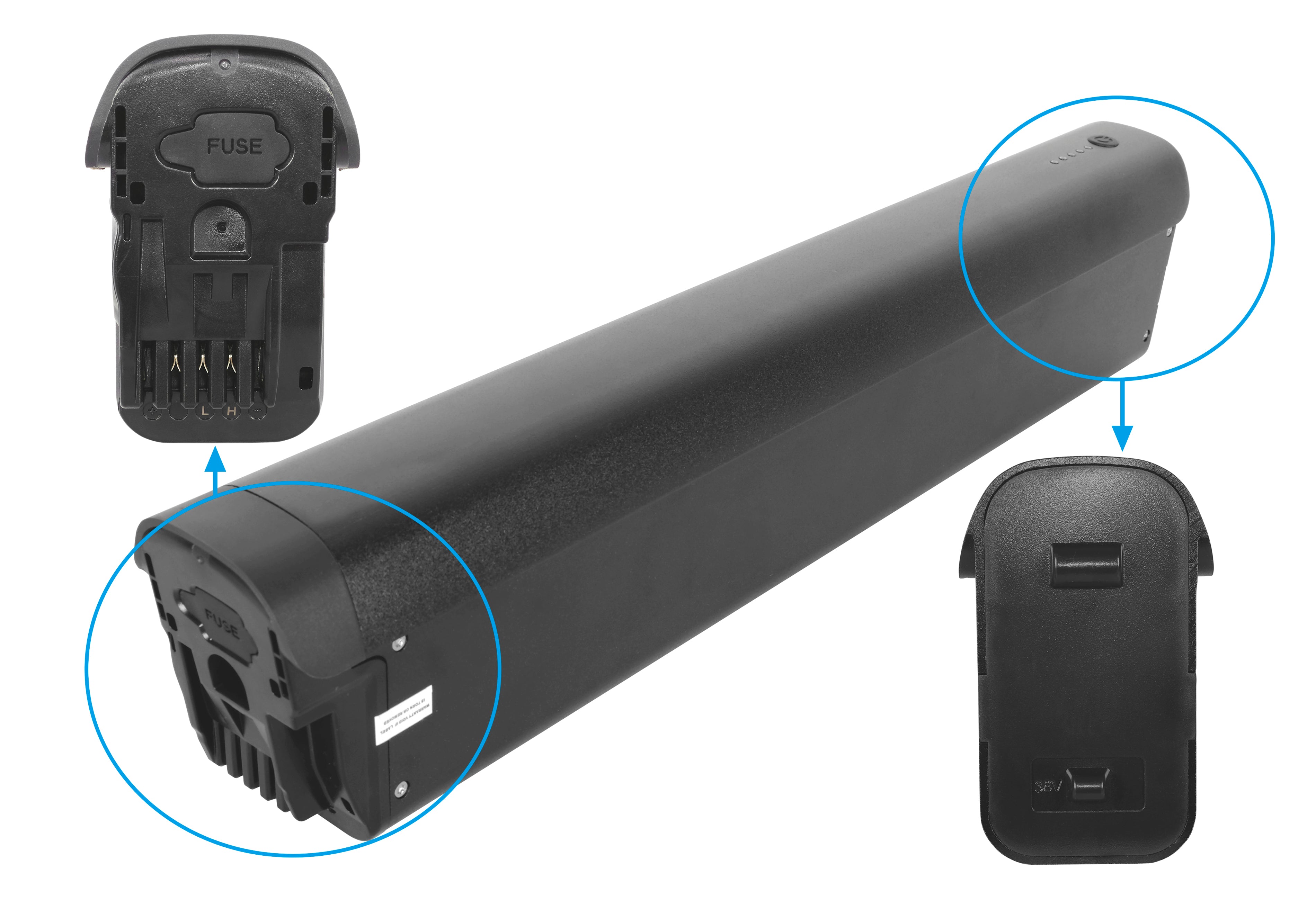 QonQer E-Bike Accu 36V 15Ah (540Wh) voor Sports & Comfort | Samsung Cellen | Compatibel met QWIC